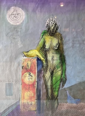 Marian Nowiński (1944 - 2017), Łabędzie z Ledą, 1999