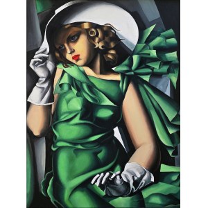 Marcus Von May (ur. 1971), Young Lady with Gloves (kopia) (wg Tamary Łempickiej), 2022
