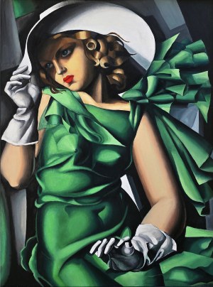 Marcus Von May (ur. 1971), Young Lady with Gloves (kopia) (wg Tamary Łempickiej), 2022