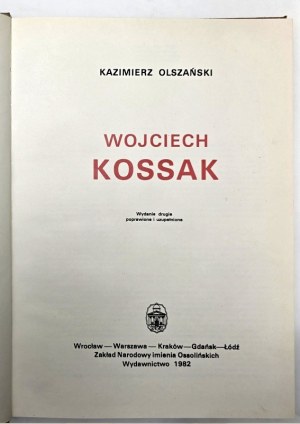 Kazimierz Olszański - Wojciech Kossak -Album - Kraków 1982