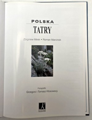 Polsko Tatry - Album - Krakow wyd. Kluszczyński