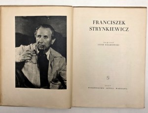 L. Grabowski - Franciszek Strynkiewicz [sculpture] - Warsaw 1957 - Issue I.