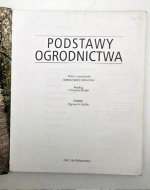 Základy zahradnictví - [ Příručka] - Poznaň 2003