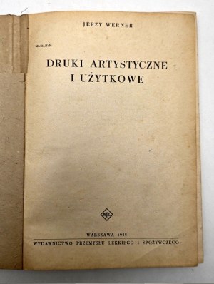 Werner Jerzy - Art and utility prints - Edition I - Warsaw 1955