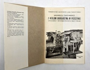 Tomczykiewicz M. - Z dziejów Drukarstwa w Pszczynie - Pszczyna 1984