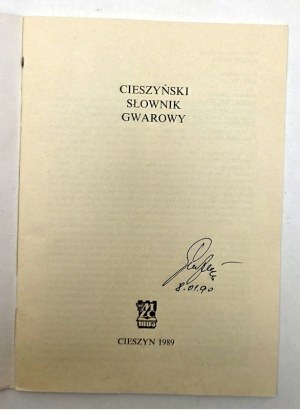 Golec J. - Cieszyński Słownik Gwarowy - Cieszyn 1989