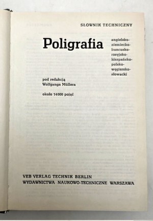 Tisk - Technický slovník - Berlín 1980