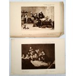Collection of 8 prints - Rembrant , Chodowiecki - ANATOMY - ALCHEMY - MEDICINE, 1913 / 1914