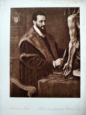 Sbírka 8 tisků - Rembrant , Chodowiecki - ANATOMIE - ALCHEMIE - MEDICÍNA, 1913 / 1914