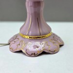 Pink porcelain table lamp - Leander Czech Republic 1990s