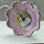 Pink porcelain table lamp - Leander Czech Republic 1990s