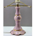 Pink porcelain table lamp - Leander Czech Republic 1990s
