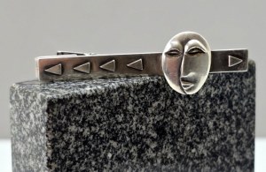 Épingle à cravate en argent sterling de style Art déco - argent sterling pr. 925