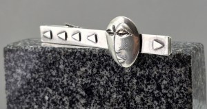 Épingle à cravate en argent sterling de style Art déco - argent sterling pr. 925