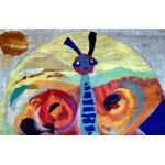 Gobelin- ''Motyl - Art protis proj. Karl Żaluda - Ostrava 1979