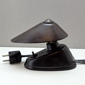 Bakelitlampe, hergestellt von der tschechoslowakischen Firma ESC in den 1930er Jahren.
