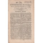 Warsaw Correspondent number 70 - October 11, 1792.