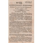 Warsaw Correspondent number 83 - November 10, 1792.