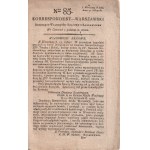 Warsaw Correspondent number 85 - November 15, 1792.