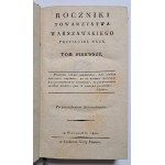 The first volume of the first Polish scientific journal, published in 1802 by the Warsaw Society of Friends of Science - 1802 - ( Sniadecki ! )