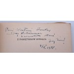 Zaruba, Jerzy, From the diaries of a regular - Stańczyk Library, Warsaw, 1958. - Dedication by the author !