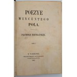 Pol, Wincenty, Poezyje - Pachole Hetmańskie, Warsaw, 1862.