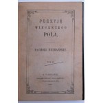 Pol, Wincenty, Poezyje - Pachole Hetmańskie, Warsaw, 1862.