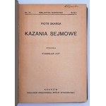 Skarga, Piotr, Sermoni del Sejm, Cracovia, 1925.