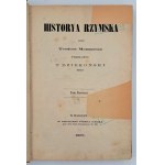 Mommsen Theodor - Roman History, set I-IV, 1st edition, Warsaw 1867.