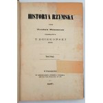 Mommsen Theodor - Roman History, set I-IV, 1st edition, Warsaw 1867.