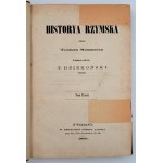 Mommsen Theodor - Roman History, set I-IV, 1st edition, Warsaw 1867.