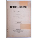 Mommsen Theodor - Roman History, set I-IV, 1st edition, Warsaw 1867.
