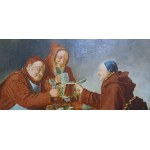 von Grützner, Eduard, Trzej mnisi w porze chleba (Drei Mönche bei der Brotzeit)