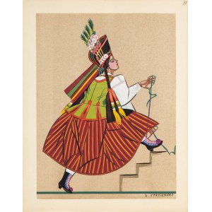 STRYJEŃSKA Zofia - CH£OPKA Z KURPI GWASZ Z TEKI POLISH PEASANT COSTUMES