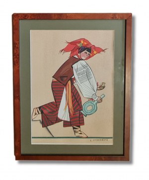 STRYJEŃSKA Zofia, HUCUŁKA Z WOROCHTY Z teki: Polish peasants costumes