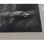 T. Jackowski, Grafika, E/A Martwa natura o zmroku II/X , 1977 r.
