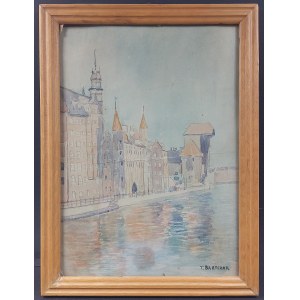 Tadeusz Bartczak, Aquarelle, Gdansk