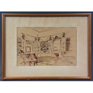 Stanisław Noakowski, aquarelle, 1924.