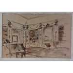 Stanisław Noakowski, aquarelle, 1924.