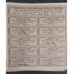 Blanket of 50 Shares at 1000 Mar. Pol., 1921, Sarnia Glassworks Joint Stock Company, Board of Directors in Warsaw