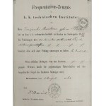 Svědectví, Krakov / Krakau, 1848