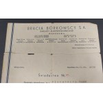 Certifikát, Borkowski Brothers S.A., Varšava, 1939.