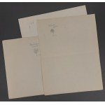 Królewna Śnieżka - zestaw 3 projektów ilustracji -z 1943 r. - akwarela