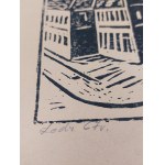 E. Banasik, Grafika, Łódź, Ratusz p. Wolności, 1967 r.