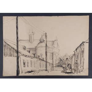 M. Wodzińska, Architecture of Sandomierz (?), 1950s.