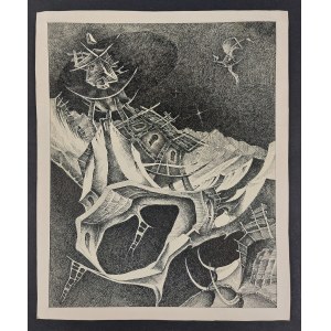 R. Waśkiewicz, Grafika, Luzoklaptus, 1985 r.
