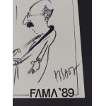 Henryk Sawka, FAMA, humorous drawing by Henryk Sawka, 1989.