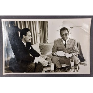 Fotografie z 09.06.1971. Velvyslanec Polské lidové republiky na soukromé audienci u prezidenta Konga.