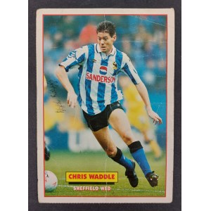 Carte postale de collection, footballeur Chris Waddle, Sheffield Wed