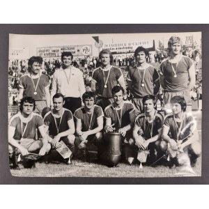 Eugeniusz Warmiński, photographie, équipe de football, Coupe de Pologne 1972.